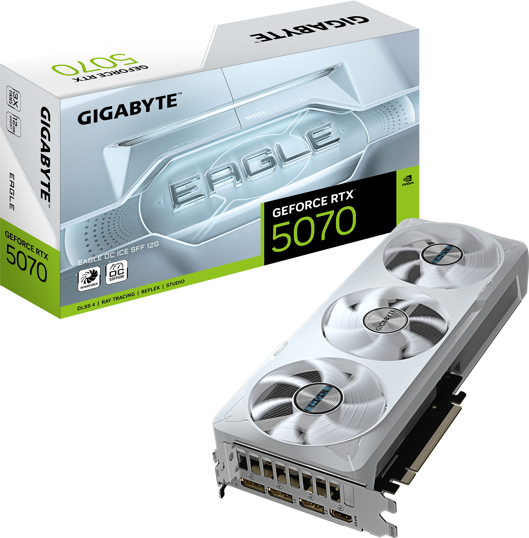 Gigabyte GeForce RTX 5070 EAGLE OC ICE SFF 12G Graphics Card
