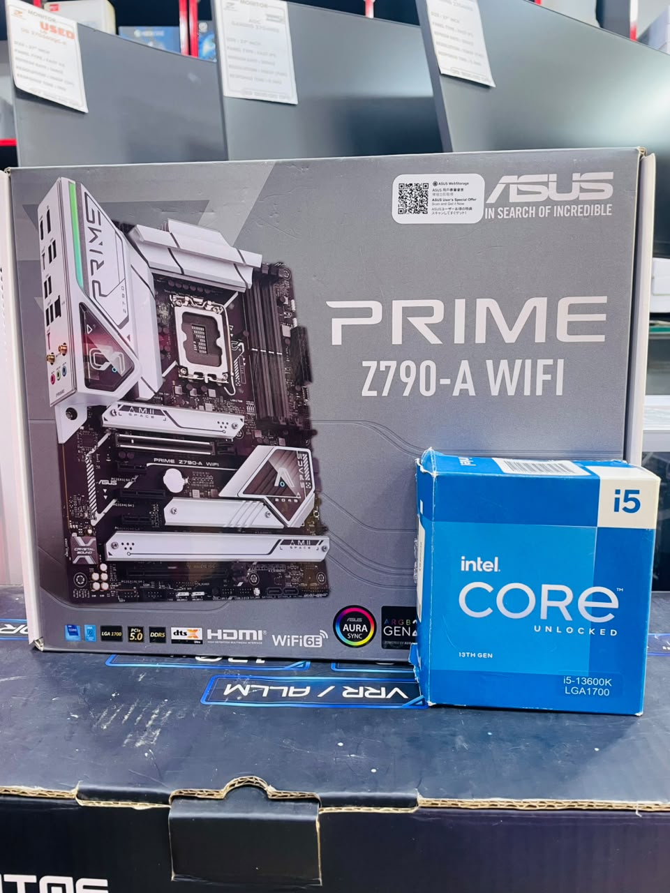 Intel Core i5-13600K & ASUS PRIME Z790-A WIFI Motherboard Bundle