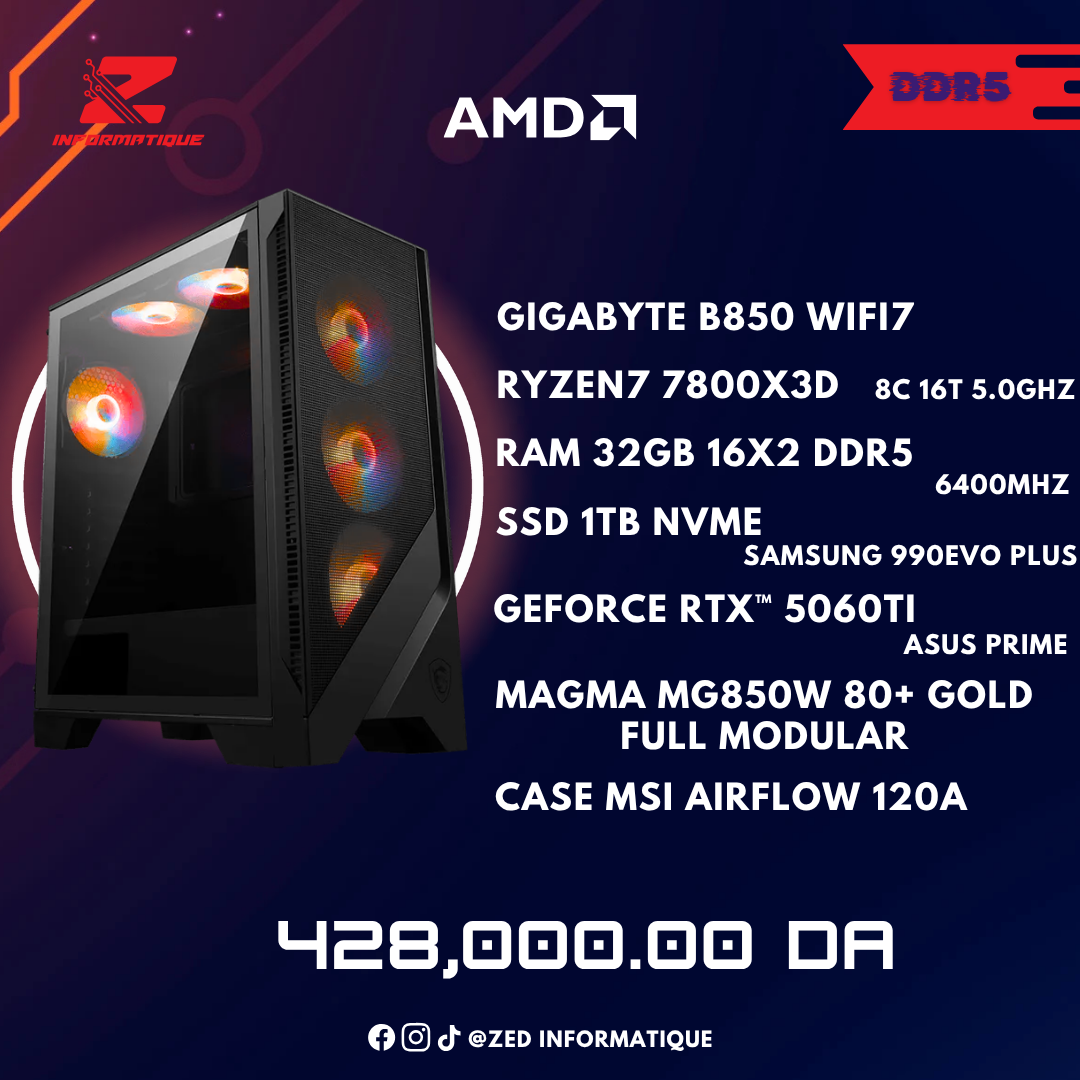 Config Ryzen 7 7800X3D 