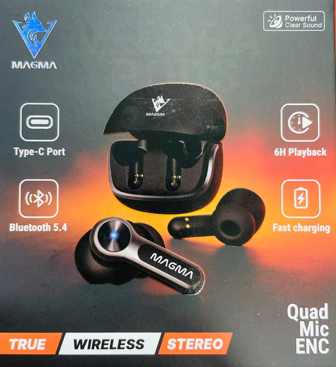 True Wireless Stereo Earbuds Bluetooth / 5.4 Type-C