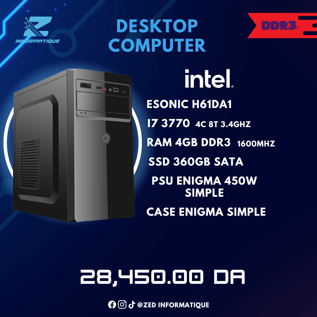 PC BUREAU INTEL I7 3770