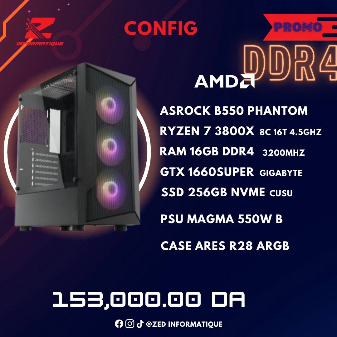 Config Promo DDR4 AMD RYZEN 7 3800X