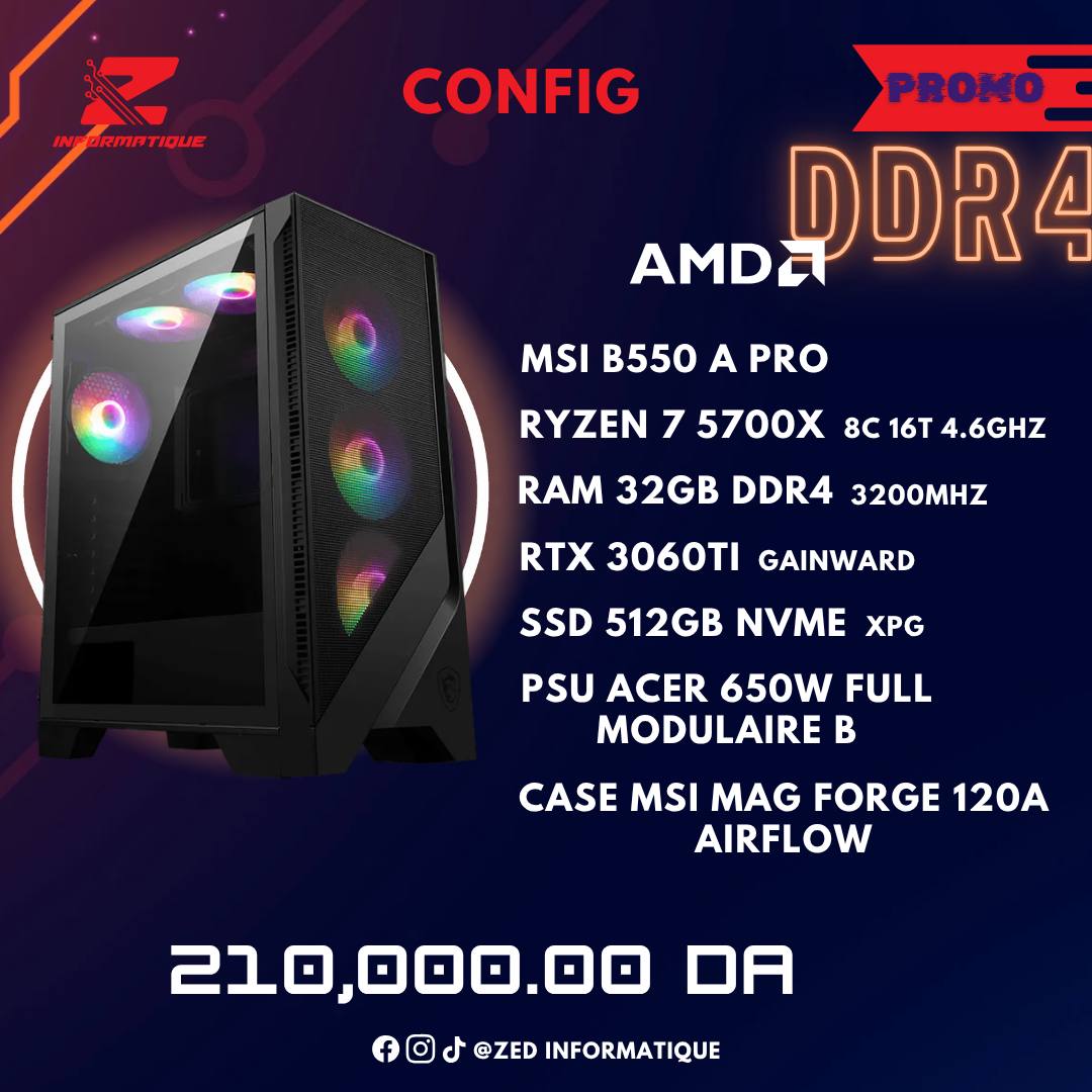 Config Promo DDR4 AMD RYZEN 7 5700X