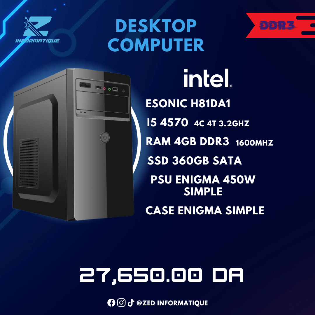 PC BUREAU INTEL I5 4570